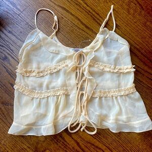 RSQ yellow flowy top